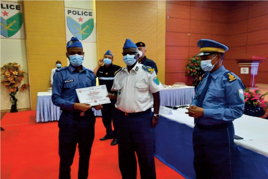 Clôture de formation pour les hommes de la police technique et scientifique