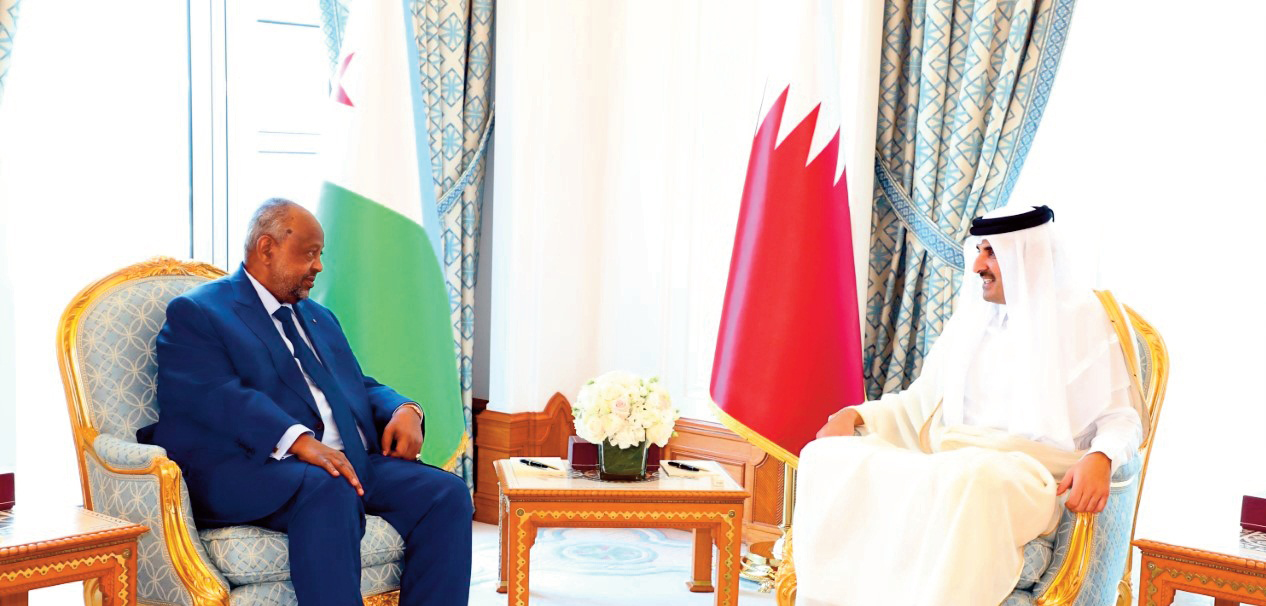 LE PRÉSIDENT GUELLEH ET L’ÉMIR DU QATAR SE PRONONCENT EN FAVEUR D’UNE INTENSIFICATION DES PARTENARIATS STRATÉGIQUES ET D’INTÉRÊT COMMUN POUR LES DEUX NATIONS