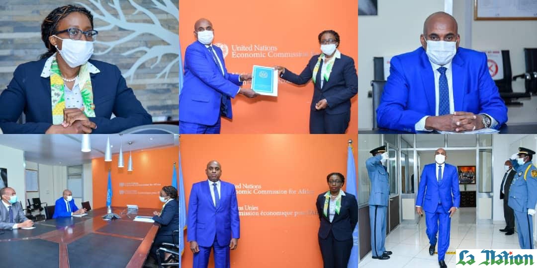 L’ambassadeur de Djibouti en Ethiopie remet ses lettres de créances  à la Secrétaire Exécutive de la Commission Économique pour l'Afrique