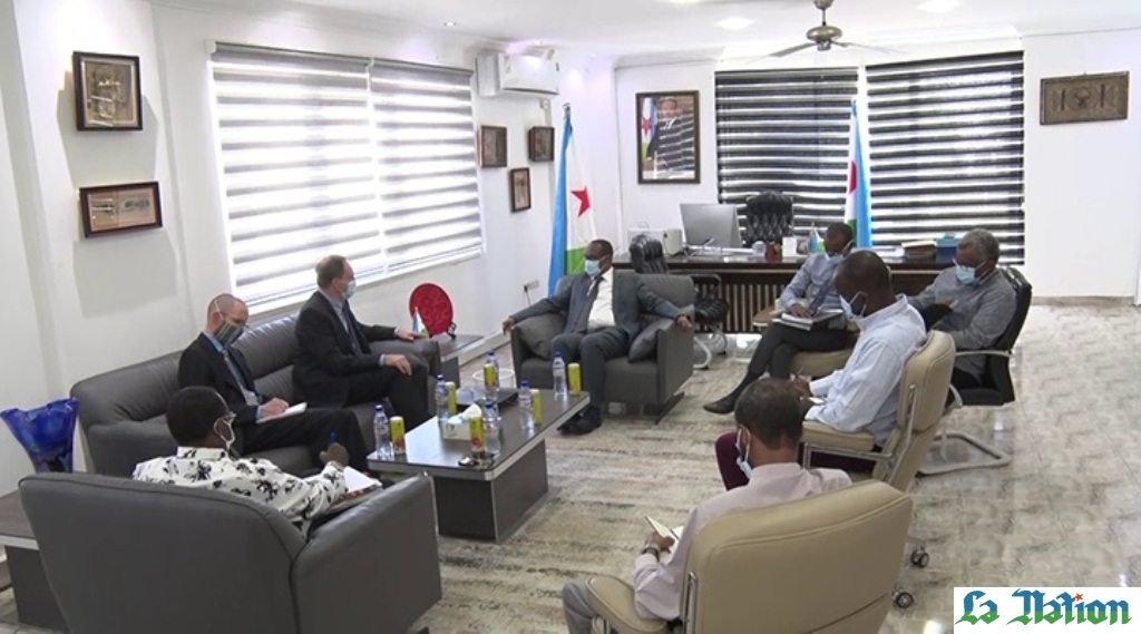 Le ministre du Commerce reçoit l'ambassadeur des États-Unis à Djibouti