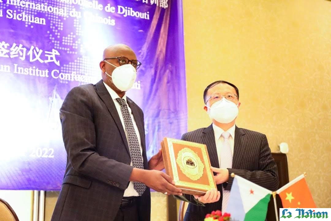 Cérémonie de signature d’un accord de partenariat pour l’installation d’un Institut Chinois CONFICIUS à Djibouti