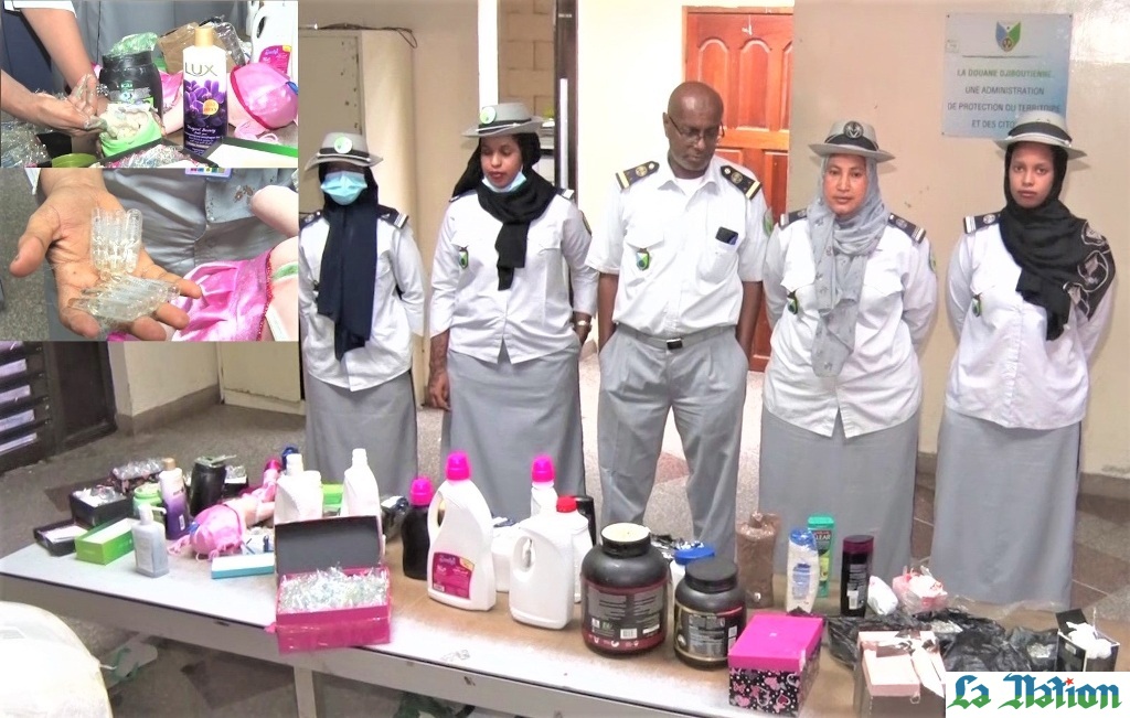 • Lutte contre la contrebande et les marchandises illicites : Saisie d’une importante quantité de produits chimiques et de khat de contrebande à Balho