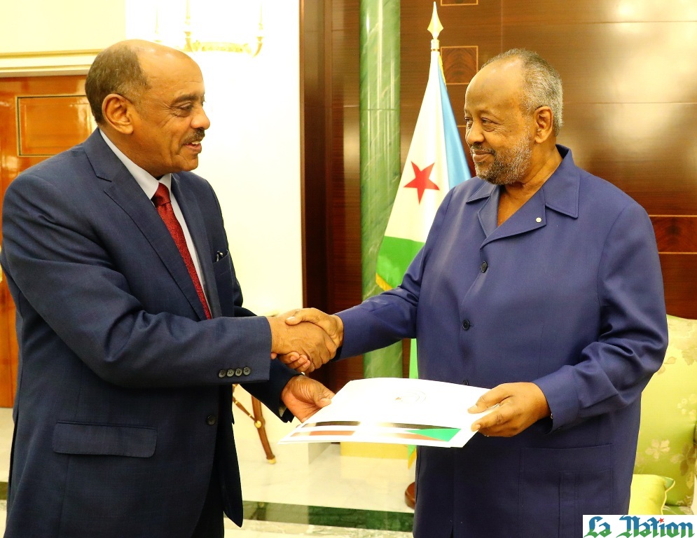 Le renforcement du niveau d’échanges avec le Soudan, au menu d’une audience du Président Guelleh avec le Chef de la diplomatie de ce pays frère