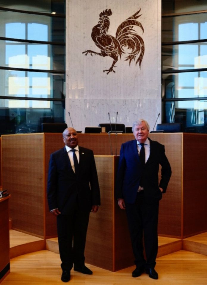 Visite de l’ambassadeur Aden Mohamed Dileita au parlement de Wallonie
