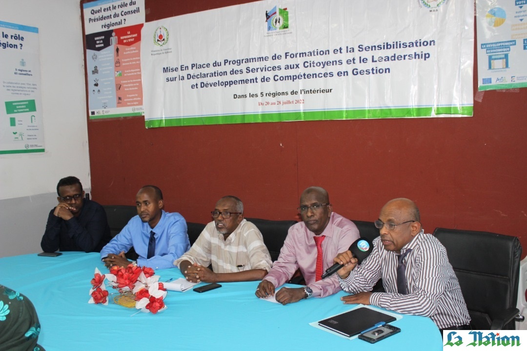 Ali-Sabieh : Atelier de sensibilisation sur la déclaration des services aux citoyens, sur le leadership et le développement de compétences en gestion administrative