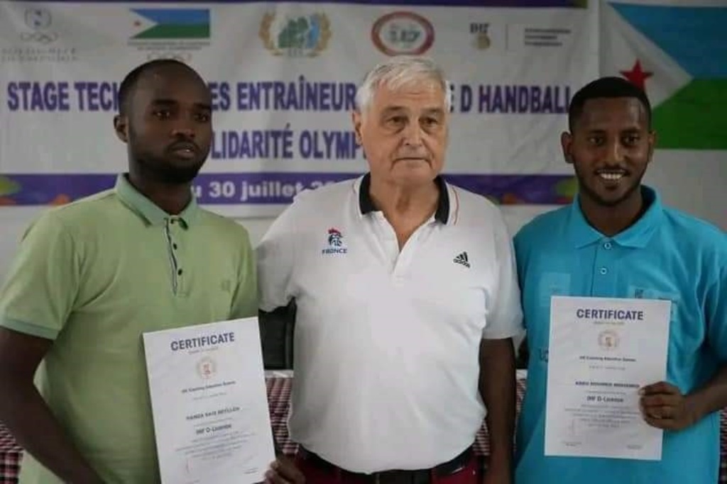 Clôture du stage de handball
