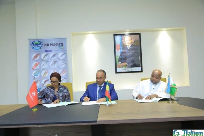Signature d’un mémorandum d’entente entre DJIBAH Seafoods et Lewis Retails (3)