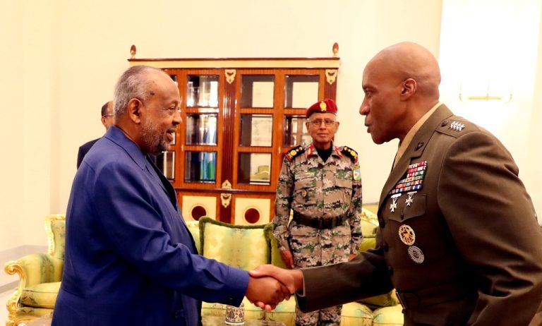 Le Président Guelleh reçoit le nouveau Chef du Commandement des Etats