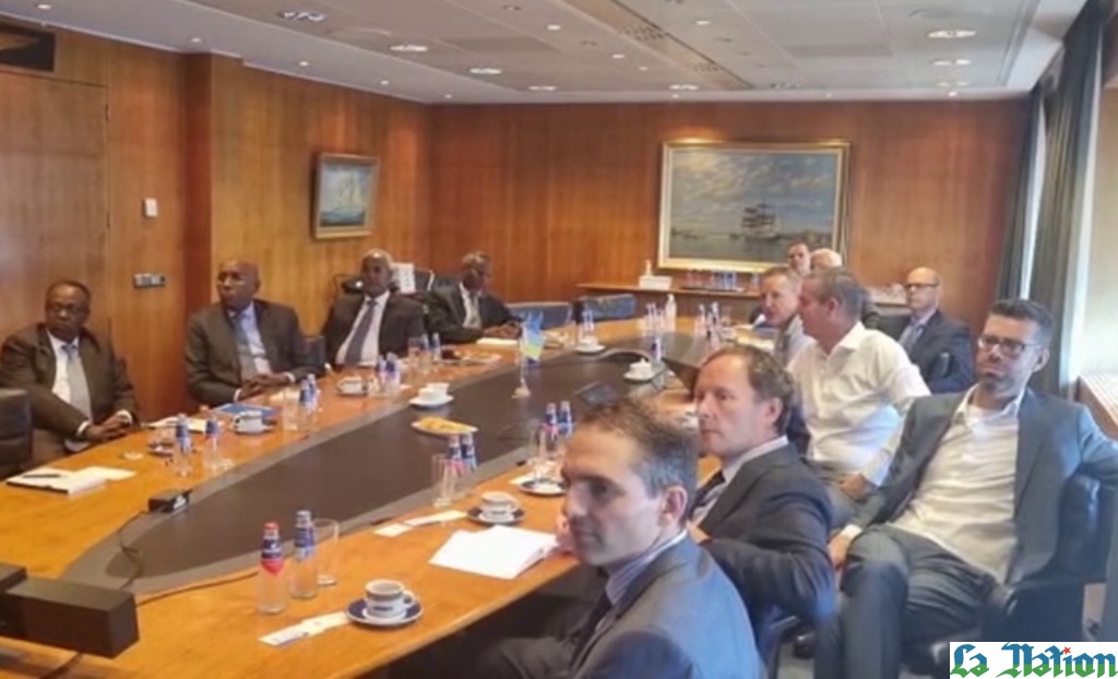 Le ministre Ilyas Moussa Dawaleh reçu au siège de « Damen Group », conglomérat néerlandais de construction navale, à Amsterdam