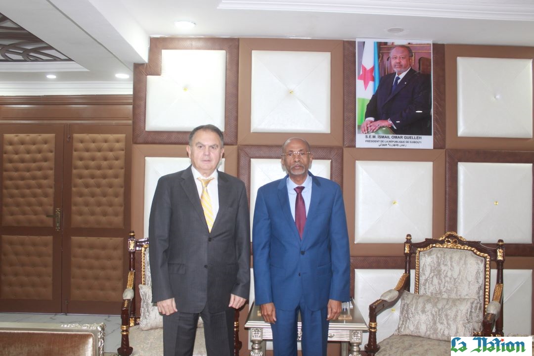 Le ministre du Travail reçoit l’ambassadeur de Turquie à Djibouti LA