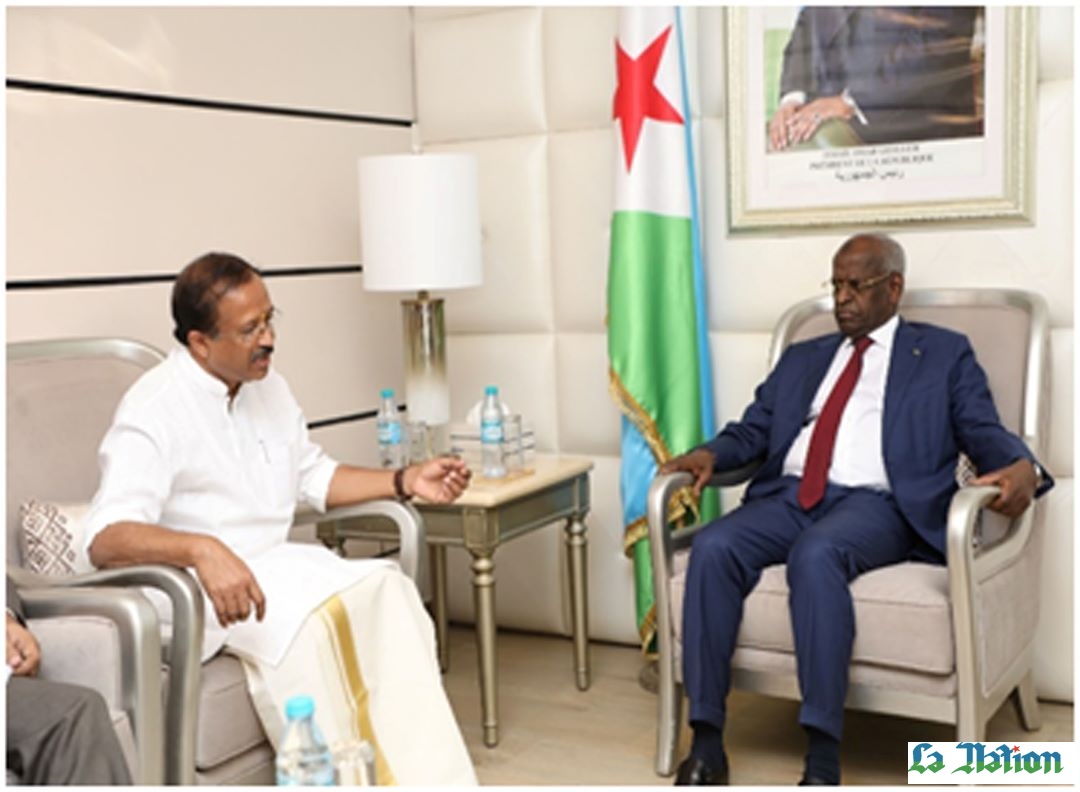 Visite du ministre d'Etat indien aux affaires extérieures à Djibouti