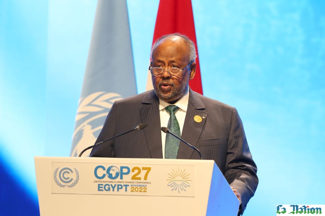 « Nous appelons à ce que la COP 27 adopte une décision contraignante reconnaissant les besoins et les circonstances spécifiques de l’Afrique », déclare le Président Guelleh