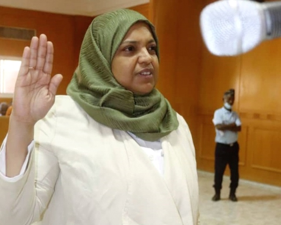 Prestation de serment de Madame Nahed KASSIM A. MOUTI