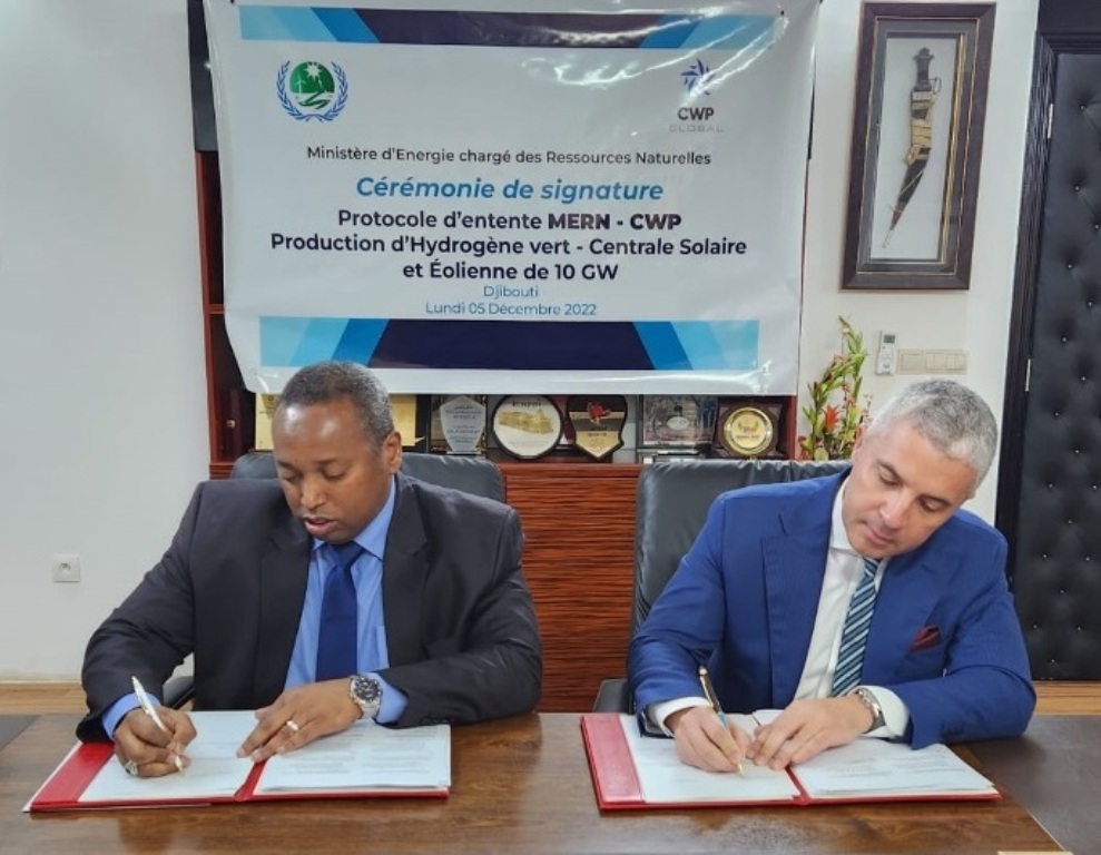 MERN/CWP Global : Signature d’un important protocole d’entente pour la réalisation d’un projet de développement d’énergie renouvelable de plusieurs gigawatts dans notre pays