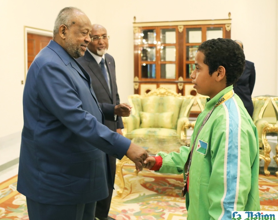 « Notre nation n’aura de cesse d’apporter tout l’appui et le soutien nécessaire à la victoire de nos sportifs dans les compétitions internationales »  dixit le Président Guelleh