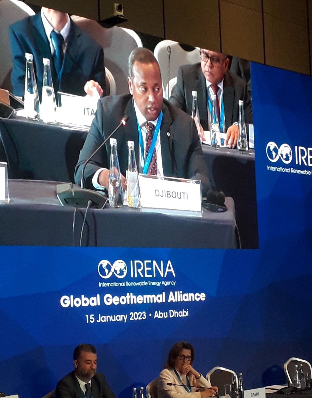 Le Ministre de l’Energie, chargé des Ressources Naturelles, M. Yonis Ali Guedi participe aux travaux de la ‘‘Global Géothermal Alliance’’, l’Alliance Géothermique Mondiale