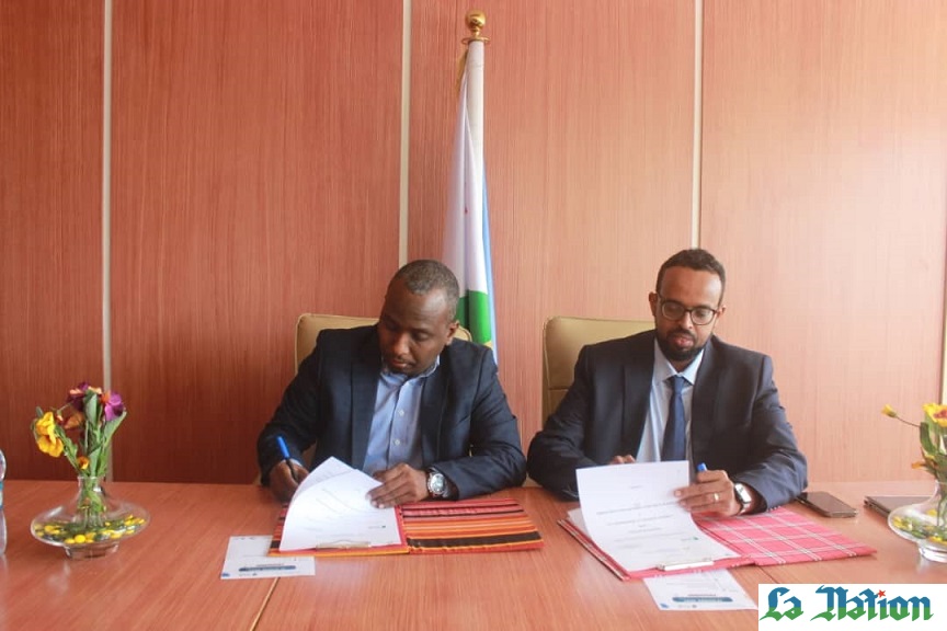 Cérémonie de Signature de conventions de partenariat entre le CLE et les Partenaires de l’écosystème entrepreneurial djiboutien.