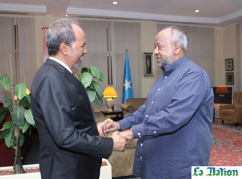 Entretien en tête-à-tête entre le Président Guelleh et son homologue somalien