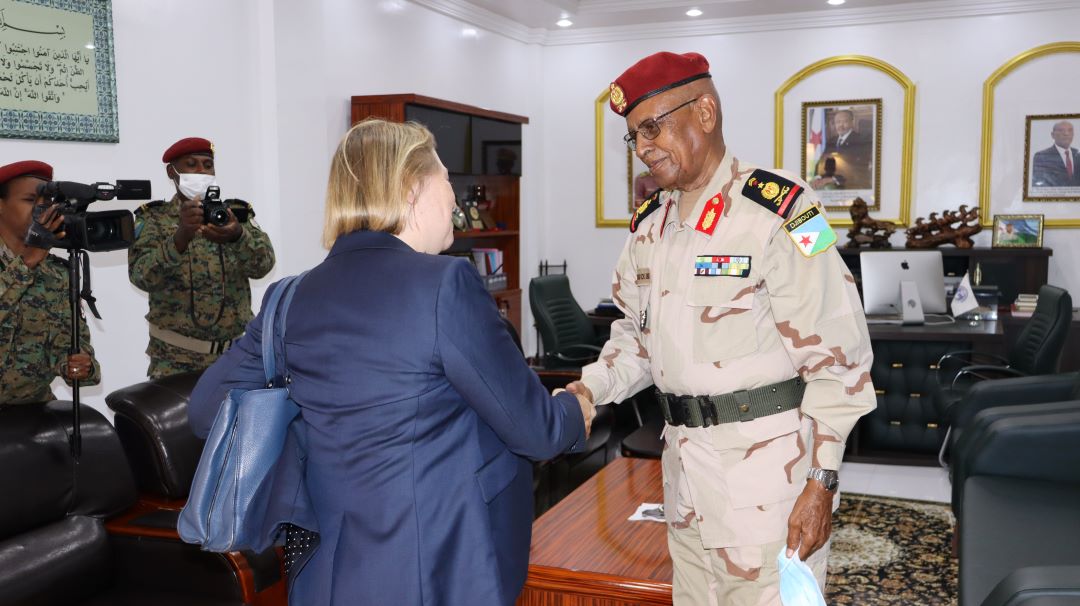 Le CEMGA reçoit la visite de courtoisie de l’Ambassadrice de France à Djibouti