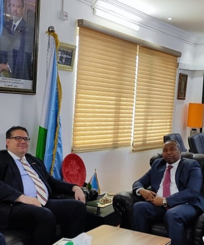 Le Ministre de l'Energie, chargé des Ressources Naturelles reçoit le nouvel ambassadeur de la Turquie à Djibouti (1)