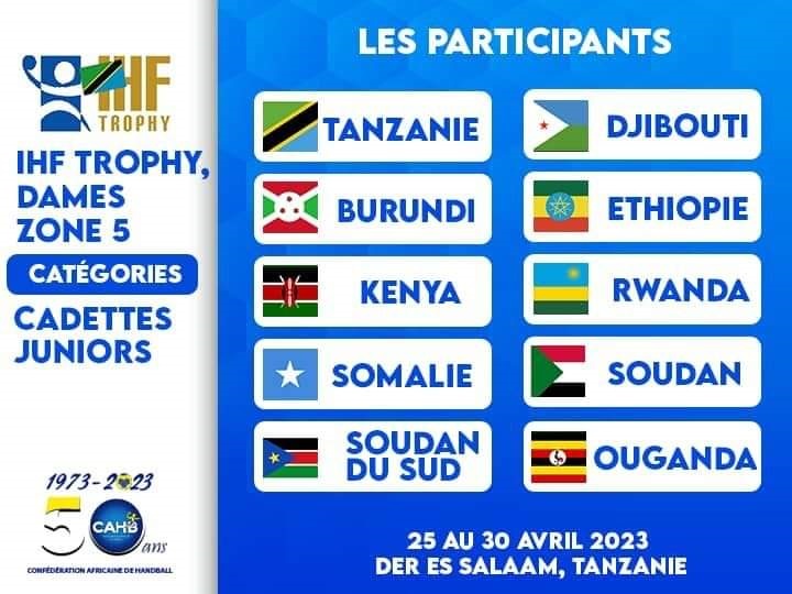 Tournoi international de handball/ IHF TROPHY ZONE 5 :Les équipes nationales féminines se préparent pour le challenge de Tanzanie