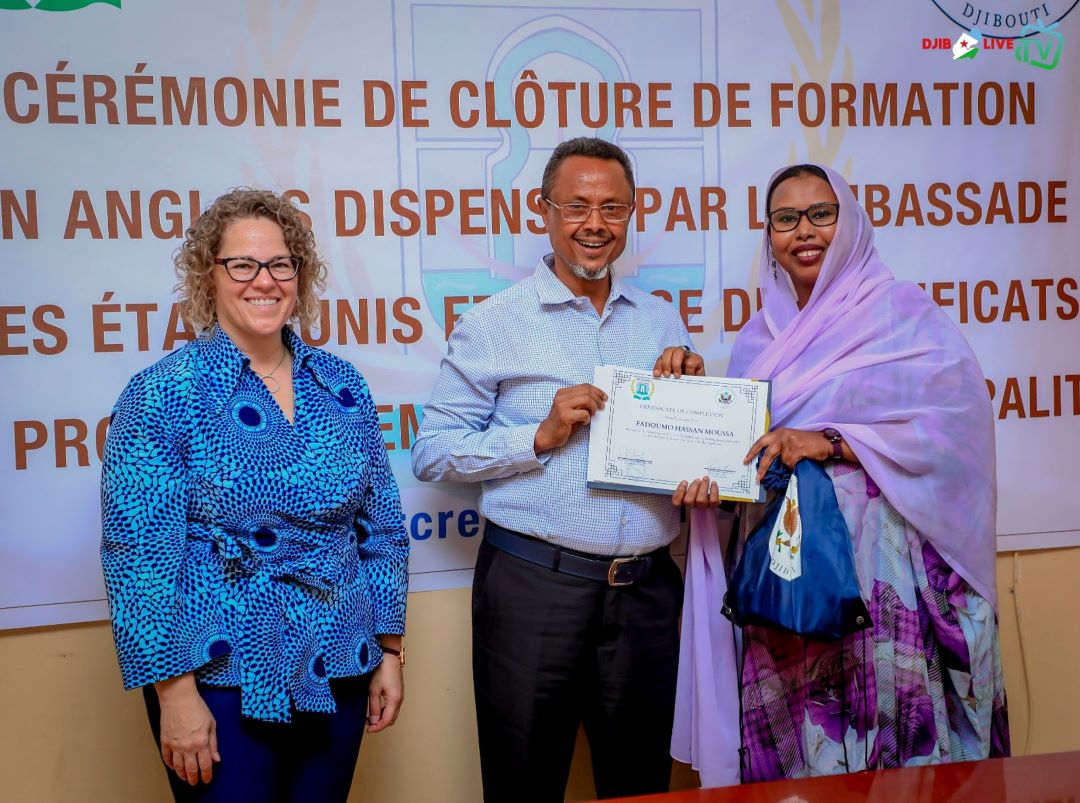 Clôture de la formation en langue anglaise des cadres de la mairie de Djibouti