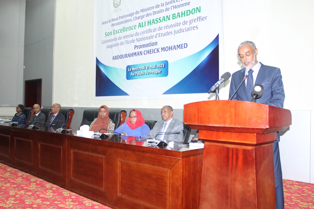 Ecole nationale d’Etudes Judiciaire : Remise de certificat à la 1ère  promotion « Abdourahman Cheick Mohamed »