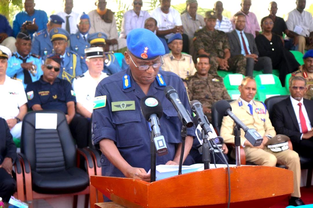 La police, une force professionnelle et efficace dans ses actions de protection de l’ordre public : Extrait du discours prononcé par le Directeur Général de la Police Nationale, le Colonel Abdourahman Ali Kahin, à l’occasion du 46ème de la création de la Police Nationale.