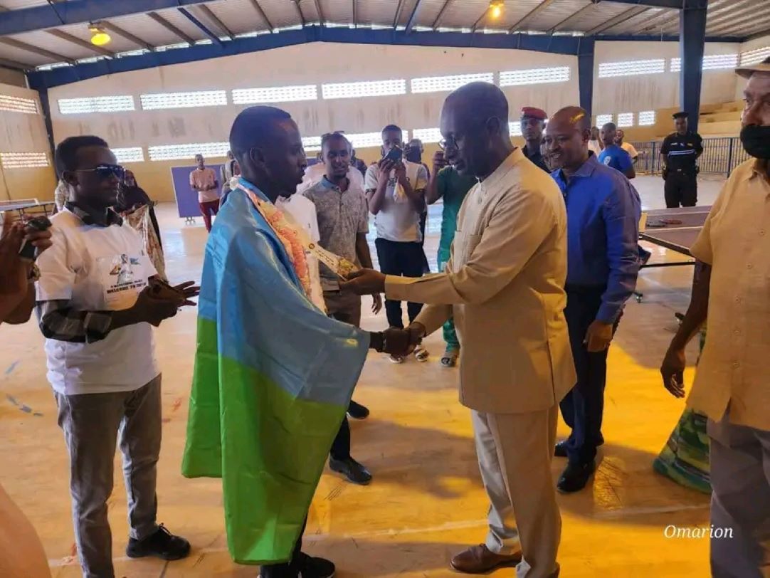 Ali-Sabieh : Accueil chaleureux réservé à l’athlète Mouhyadine Abdi Waïs