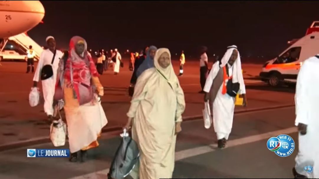 Arrivée du premier groupe de pèlerins Djiboutiens