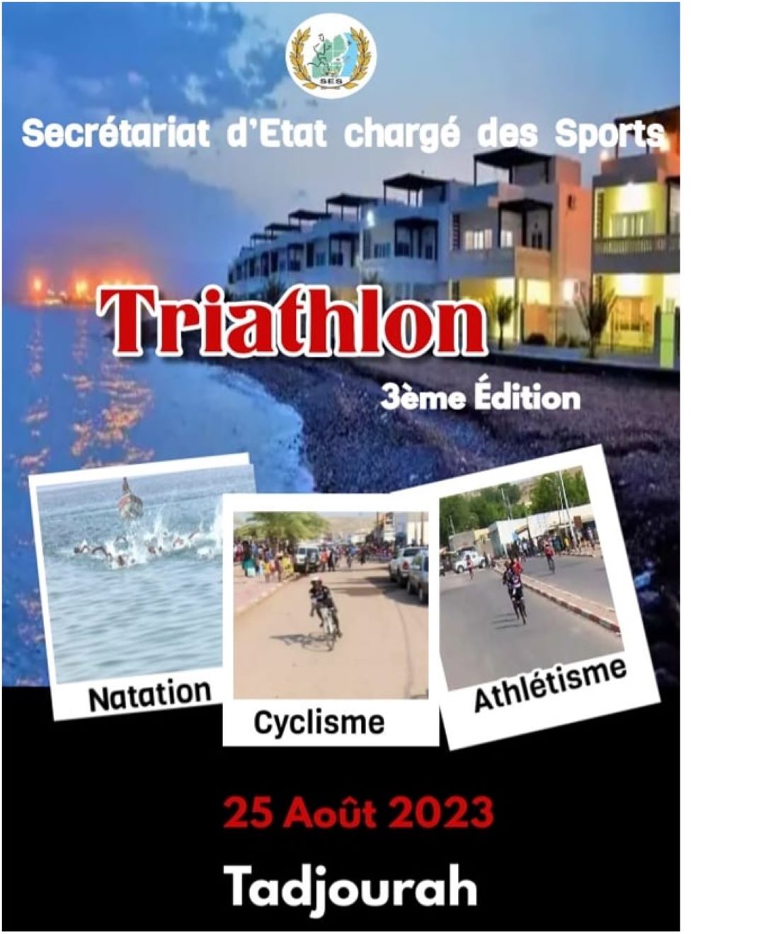 La 3ème édition du triathlon à Tadjourah