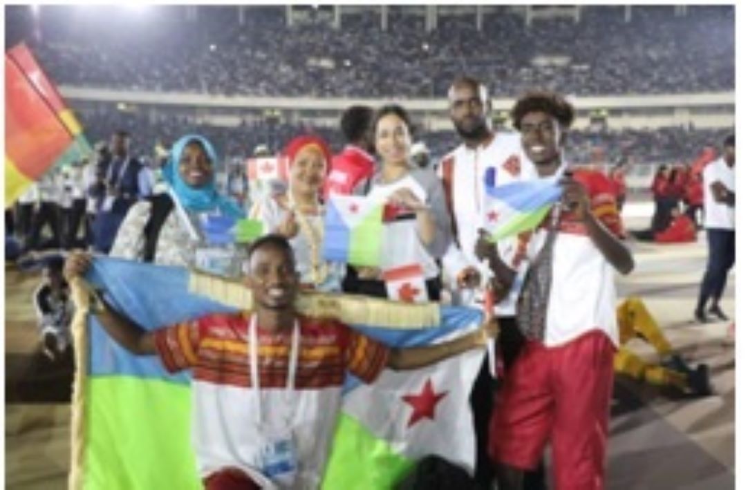 Le défilé de la cérémonie d'ouverture des 9ème jeux dela francophonie à Kinshasa