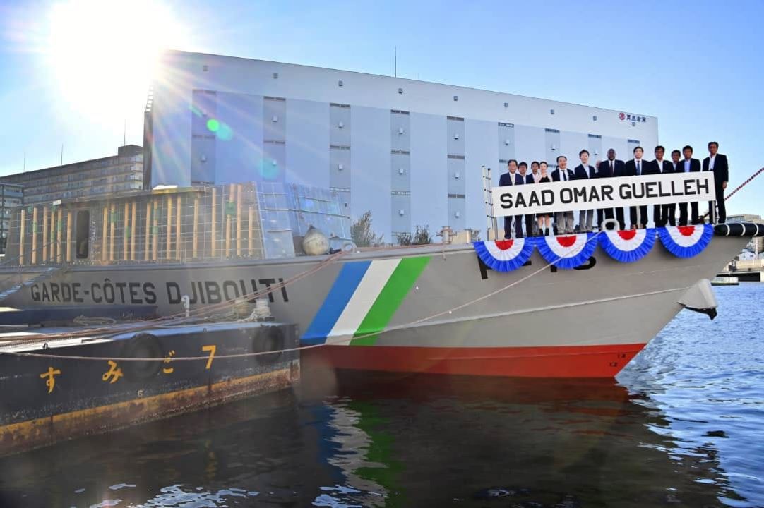 Garde-côtes : Cérémonie de lancement du patrouilleur SAAD OMAR GUELLEH à Tokyo