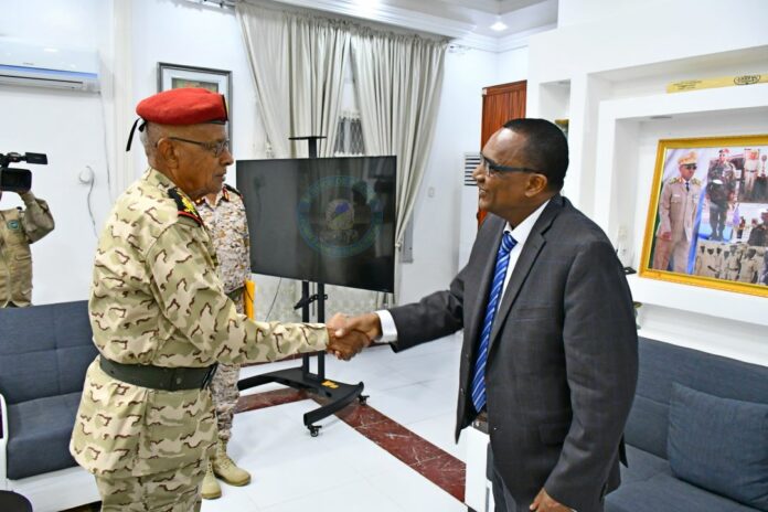 Le CEMGA reçoit en visite de courtoisie le général de division Hailu Gonfa (1)