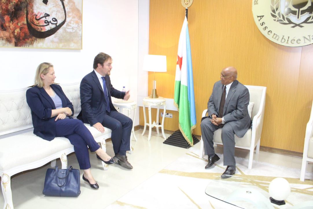 Le président du parlement reçoit le député français Jean-Charles Larsonneur