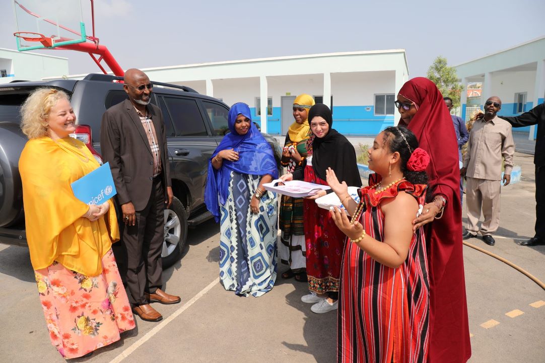 MENFOP/UNICEF : visite du Centre d'enseignement pour enfants à besoins spéciaux