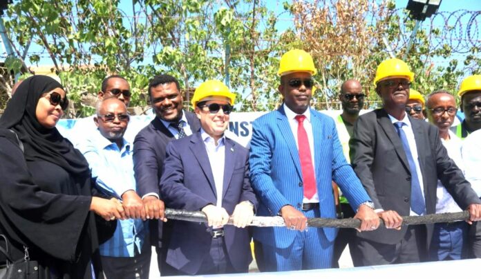 Arrivée du nouveau câble sous-marin India Europe Express (IEX) à Djibouti (3)
