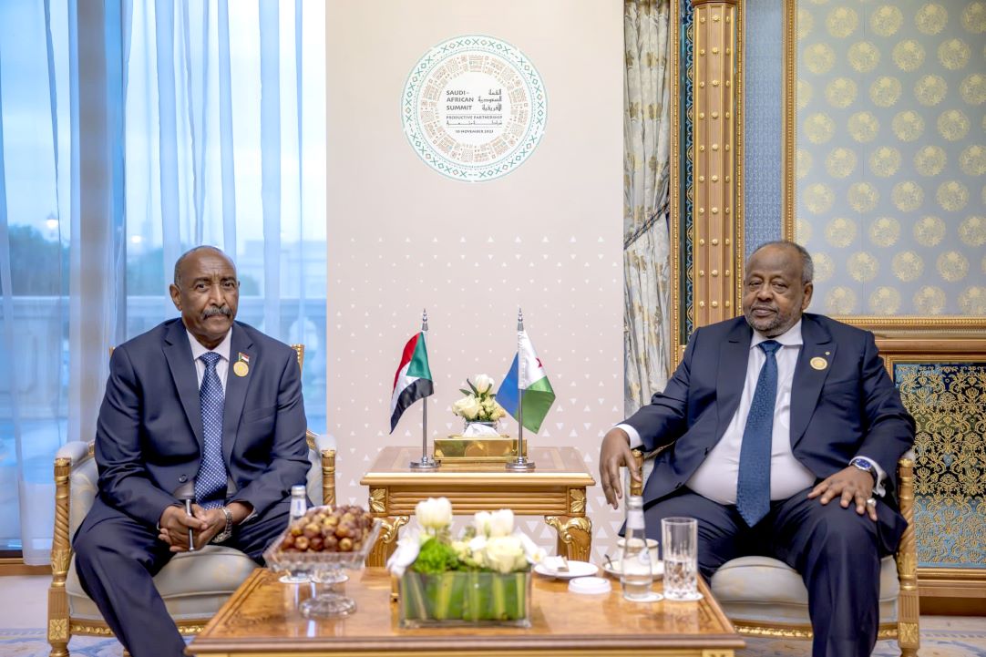Le Président Guelleh s’entretient avec le Président du Conseil de Souveraineté de Transition du Soudan