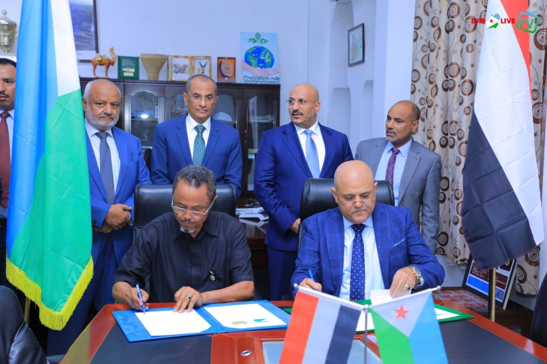 Le maire de Djibouti reçoit le vice-président yéménite Tarek Mohamed Abdallah Saleh