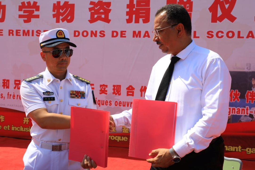 Cérémonie de remise de dons de matériels scolaires à l’école de Hodan-Nord