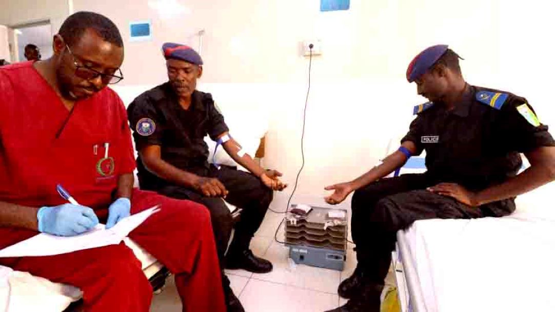 Police nationale : opération de don de sang