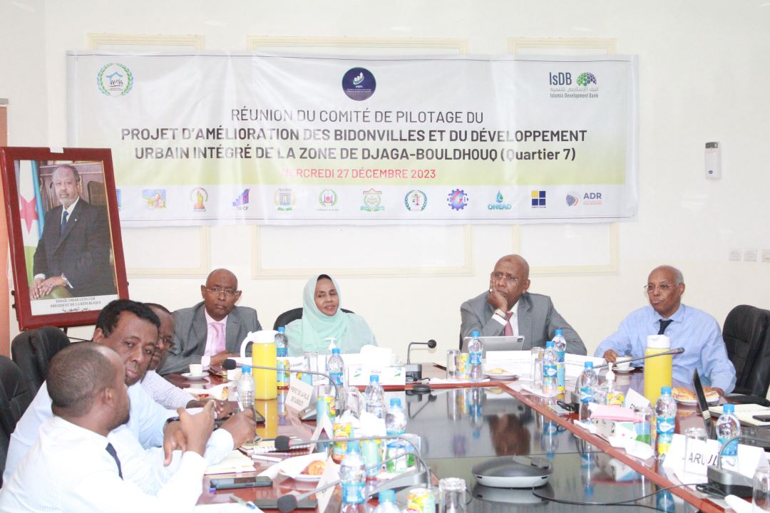 Réunion du comité de pilotage du projet intégré d’amélioration des bidonvilles et du développement urbain intégré de la zone de Djaga-Bouldhouq