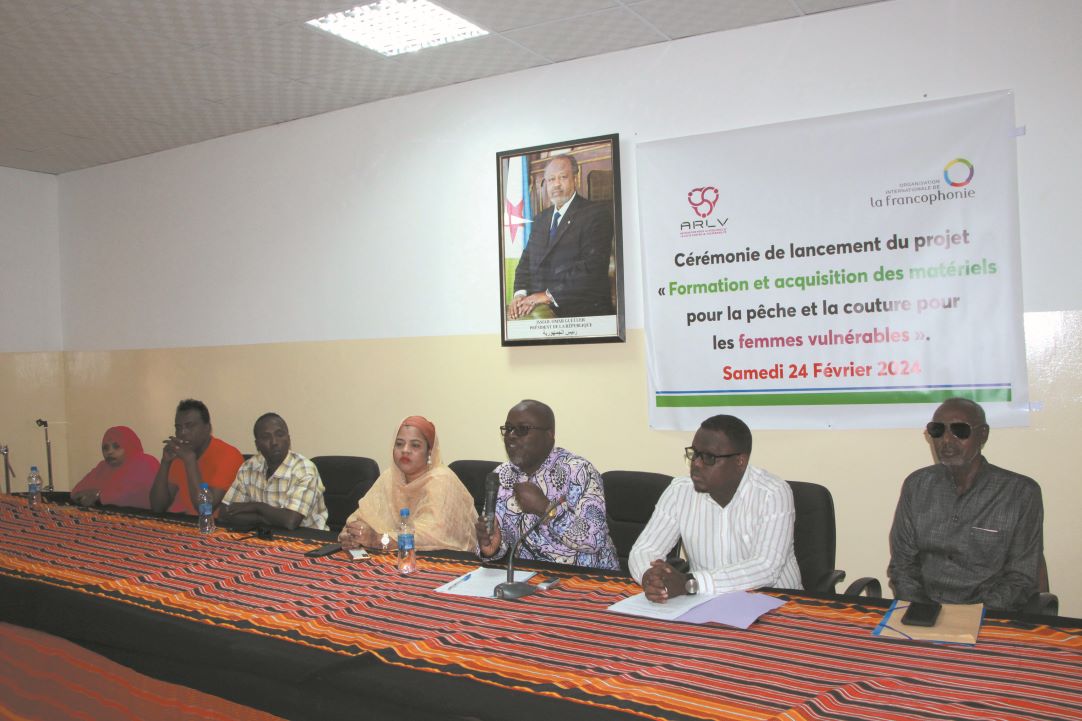 Lancement d’un projet intitulé « Formation et acquisition des matériels pour la pêche et la couture pour les femmes de Balbala »