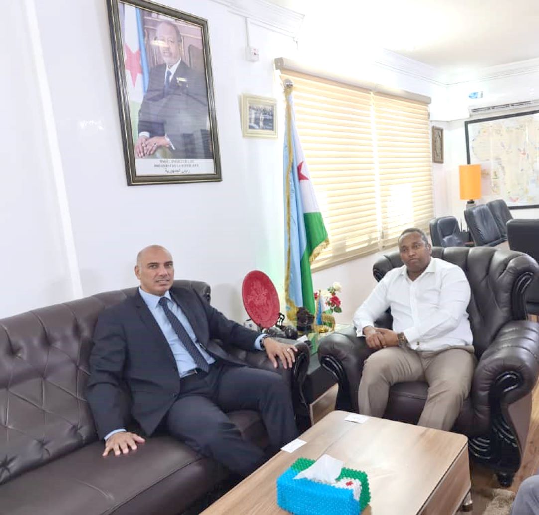 Le Ministre de l'Energie, chargé des Ressources Naturelles reçoit le nouvel ambassadeur de la République Arabe d'Egypte