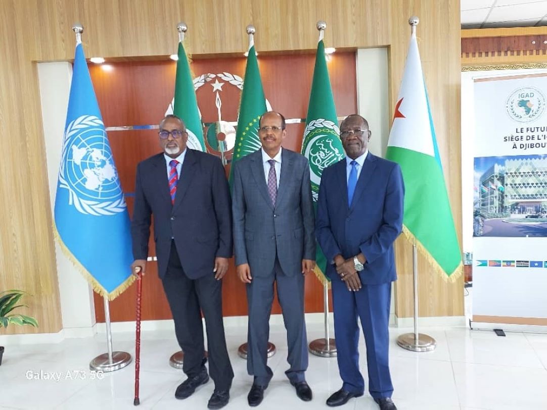 Le ministre Mahmoud Ali Youssouf reçoit l'envoyé spécial de l'IGAD pour le Soudan