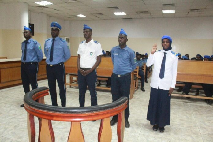 Police Nationale des nouveaux officiers de police judiciaire prêtent serment (1)