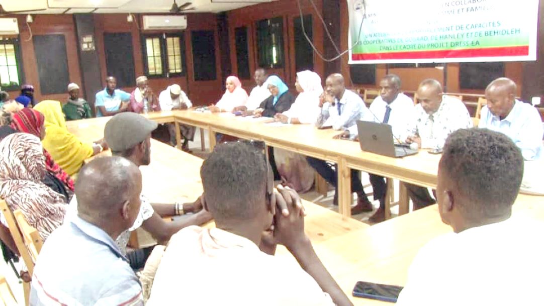 Projet de renforcement de la résilience à la sécheresse des petits exploitants agricoles et pasteurs : Atelier de formation en faveur de 9 coopératives de Dikhil et d'Ali-Sabieh