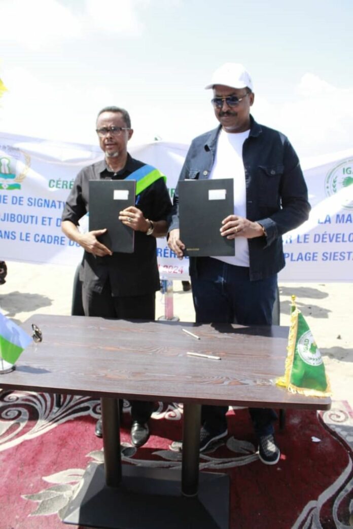 Accord de partenariat entre la mairie de Djibouti et l’IGAD pour la réhabilitation de la plage Siesta (2)
