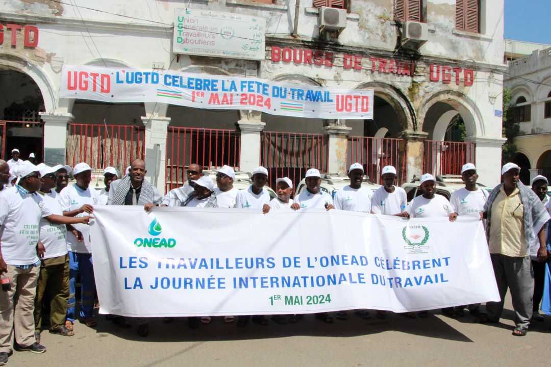 L’UGTD organise la cérémonie commémorant la fête du travail