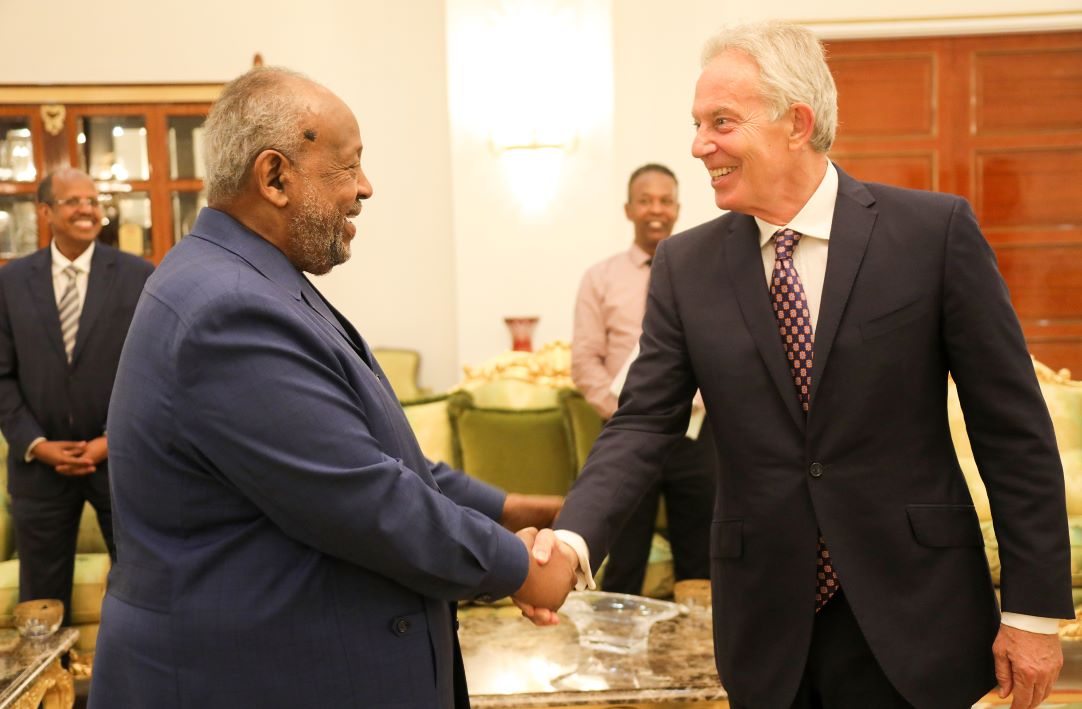 Le Président Guelleh reçoit Tony Blair, l’ancien Premier Ministre britannique